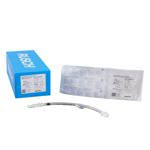 Safety Clear Plus Cuffed Endotracheal Tube 320 mm Length Curved 7.0 mm Adult Murphy Eye, 112082070, Box of 10