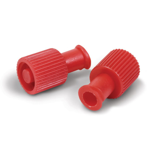 TrueCare Syringe Locking Cap Red, Sterile, Male/Female Luer, TCBCOMBICAP, Box of 100
