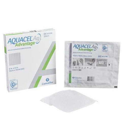 Silver Dressing Aquacel Ag Advantage 6 X 6 Inch Square Sterile 422298 Each/1 120620 Convatec 1128279_EA