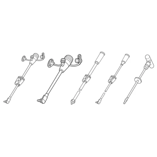 MIC-Key Bolus Enteral Feeding Extension Tube Set With Cath Tip, SECUR-LOK Straight Connector and Clamp, 0123-12, Box of 5