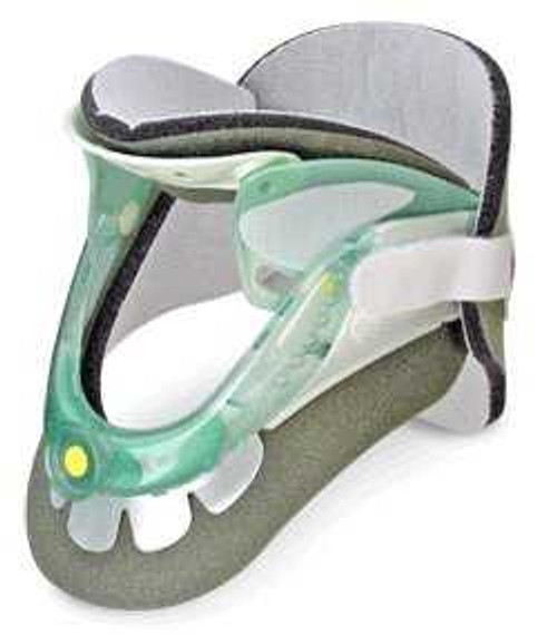 Rigid Cervical Collar AspenVistaPreformed Adult One Size Fits Most Two-Piece / Trachea Opening Adjustable Height Adjustable Neck Circumference 984000 Each/1 BPC08 Aspen Medical Products 586261_EA