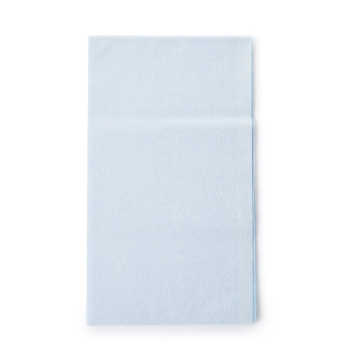 Stretcher Sheet McKesson Flat Sheet 40 W x 72 L Inch Blue Cellulose Tissue 50% / Polyethylene Film 50% Disposable 18-925 Case of 50