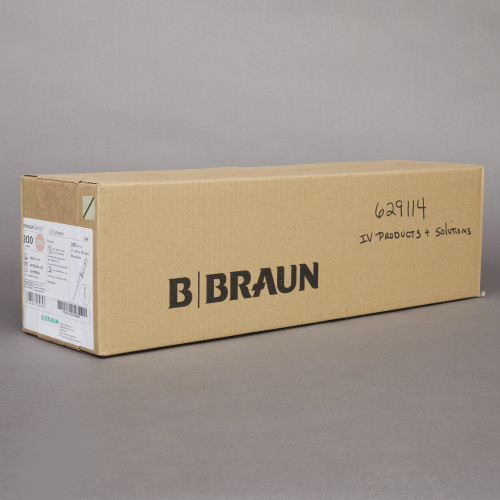 Introcan Safety Peripheral IV Catheter 20 Gauge 1 Inch FEP Polymer Straight Hub Non Blood Control Passive Safety, 4252543-02, Case of 200