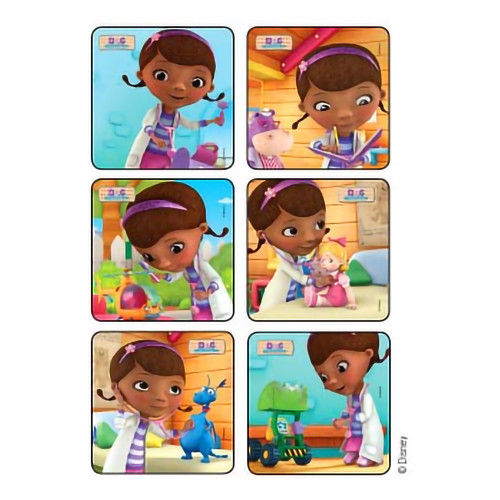Disney Doc McStuffins Sticker 2-1/2 in 1500P Roll of 1