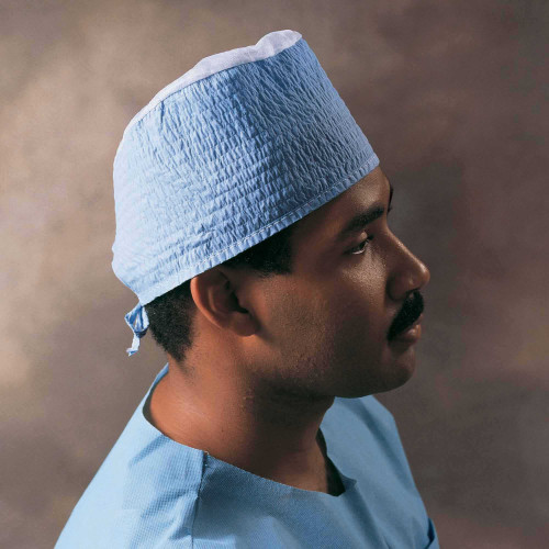 Surgeon Cap One Size Fits Most Blue Tie Closure 69520 Pack/1 6SIC O&M Halyard Inc 54585_PK