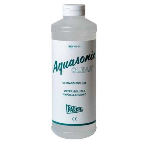 Ultrasound Gel Aquasonic Clear Transmission 1 Liter Jar 03-34 Box/6 253500 Parker Labs 449176_BX