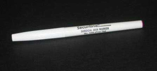 Skin Marker Securline Gentian Violet Tapered Tip Ruler Sterile 1000-00-PDG Box/10 M1-1-2434 Aspen Surgical Products 53610_BX