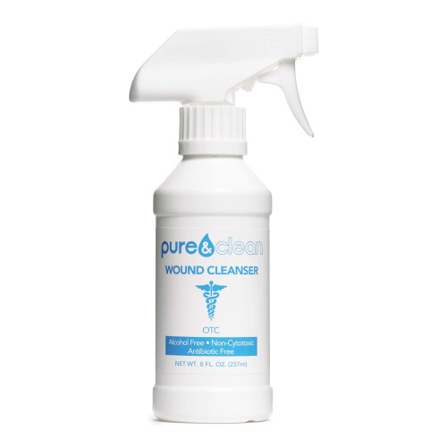 Pure&Clean Wound Cleanser 8 oz. Spray Bottle NonSterile Antimicrobial, 852421007027, Box of 12
