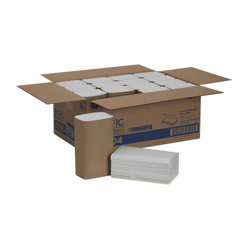 Paper Towel Pacific Blue Basic Single-Fold 9-1/4 X 10-1/4 Inch 20904 Pack/1 111212A Georgia Pacific 279898_PK