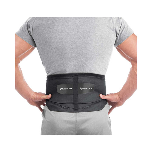 Back Brace MuellerLumbar Back Brace with Removable Pad Regular Front Closure 28 to 50 Inch Waist Circumference 255 Each/1 SNS14506 Mueller Sports Medicine 1069912_EA