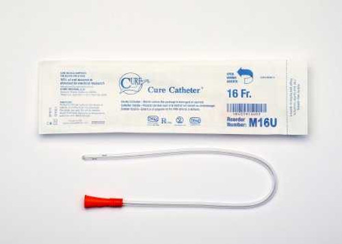 Urethral Catheter Cure Pocket CathStraight Tip Uncoated PVC 16 Fr. 16 Inch M16U Box/30 15960 CURE MEDICAL 971410_BX