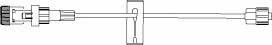 Safsite IV Extension Set Needle-Free Port Small Bore 7-1/2 Inch Tubing Without Filter Sterile, 472060, Case of 100