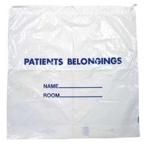 Patient Belongings Bag 20 X 20 Inch Polyethylene Drawstring Closure Clear DSPB01C Case/250 69191 Donovan Industries 356436_CS