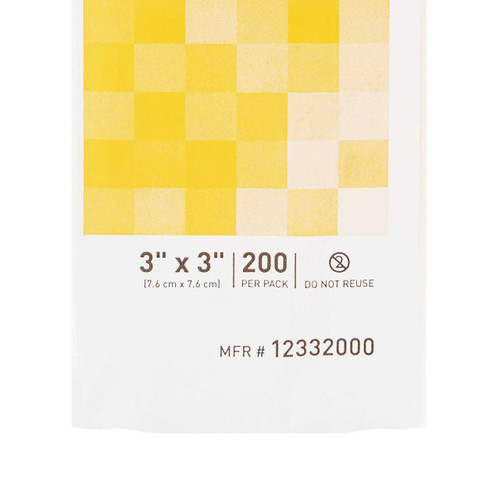Gauze Sponge McKesson Woven Cotton 12-Ply 3 X 3 Inch Square NonSterile 12332000 Case/4000 16640 MCK BRAND 446040_CS