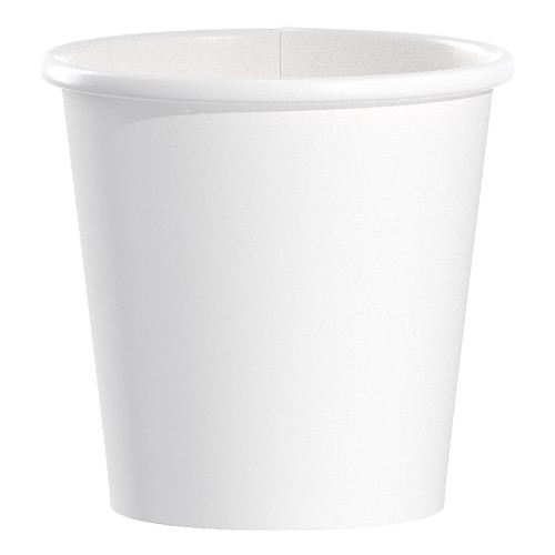 Solo 4 oz. Polyethylene Coated Paper Drinking Cup White Disposable, 374W-2050, Sleeve of 50