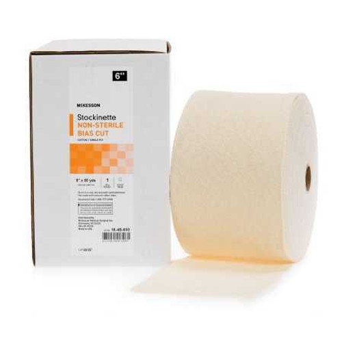 Bias Cut Stockinette McKesson Cotton 6 Inch X 50 Yard Size 2 Beige NonSterile 16-4B-650 Roll/1 168644 MCK BRAND 457641_RL Bias Cut Stockinette McKesson Cotton 6 Inch X 50 Yard Size 2 Beige NonSterile 16-4B-650 Roll/1 168644 MCK BRAND 457641_RL