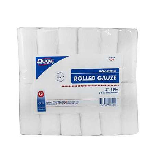 Conforming Bandage Dukal Cotton 2-Ply 4 Inch X 5 Yard Roll Shape NonSterile 404 Case/96 519925 Dukal 536829_CS