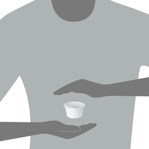 Solo 4 oz. Paper Souffle Cup White Disposable, 400-2050, Sleeve of 250