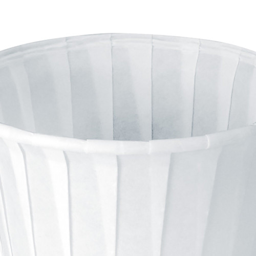 Solo 4 oz. Paper Souffle Cup White Disposable, 400-2050, Sleeve of 250