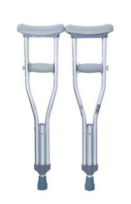 Underarm Crutches McKesson Aluminum Frame Child 175 lbs. Weight Capacity Push Button Adjustment 146-10427 Case/10 17400 MCK BRAND 1093022_CS