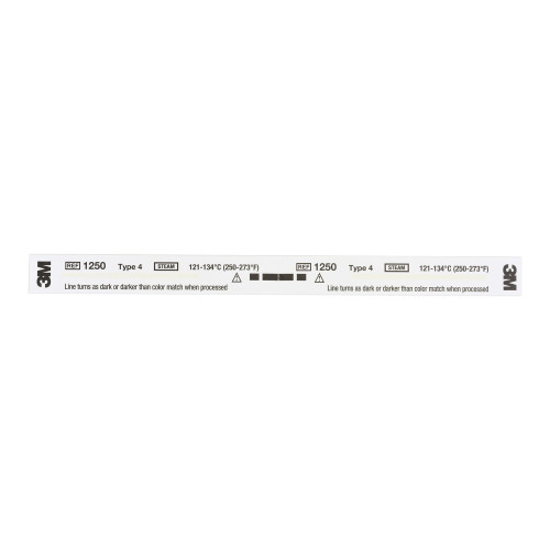 Comply Sterilization Chemical Indicator Strip Steam 8'' 1250, Box of 240
