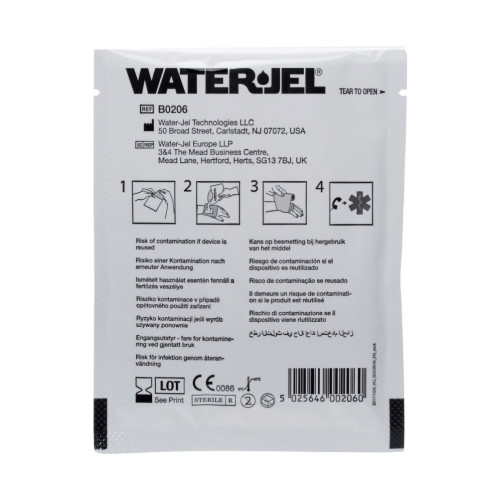 Water-Jel First Responder Hydrogel Burn Dressing Sheet 2 X 6 Inch Sterile, B0206-60.00.000, Pack of 1