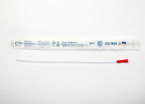 Urethral Catheter Cure Catheter Straight Tip Uncoated PVC 18 Fr. 16 Inch M18 Case/300 4403 CURE MEDICAL 834670_CS