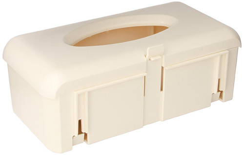 BD Glove Box Holder Horizontal Mounted 1-Box Capacity Ivory 4-1/4 X 7 X 12 Inch Plastic, 305448, Pack of 1