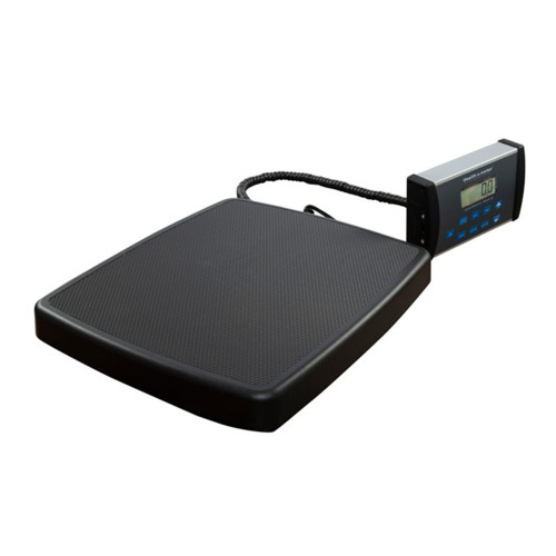 Floor Scale Health O Meter LCD Display 500 lbs. / 220 kg Capacity Black AC Adapter / Battery Operated 498KL Pack of 1
