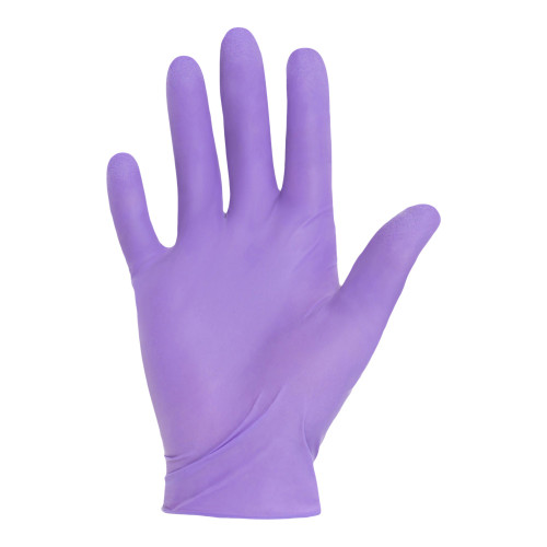 Purple Nitrile-Xtra Exam Glove Small Sterile Pair Nitrile Extended Cuff Length Textured Fingertips Purple Chemo Tested, 14260, Case of 200