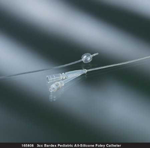 Foley Catheter Bardex 2-Way Standard Tip 5 cc Balloon 20 Fr. Silicone 165820 Case/12 383313 Bard 51277_CS