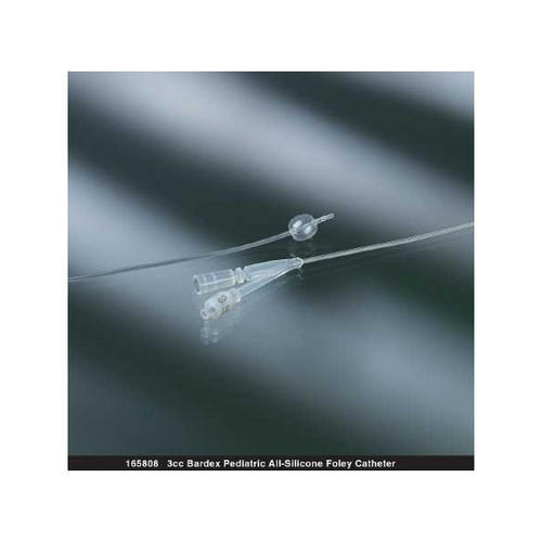 Foley Catheter Bardex 2-Way Standard Tip 5 cc Balloon 20 Fr. Silicone 165820 Case of 12