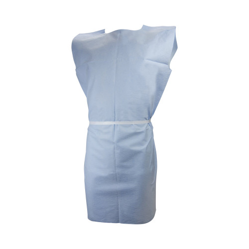 Patient Exam Gown McKesson, M, Blue, 18-830, Case of 50
