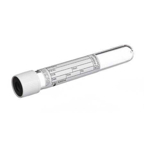 VACUETTEZ No Additive Venous Blood Collection Tube Serum Tube Plain 16 X 100 mm 9 mL White / Black Ring Pull Cap Polyethylene Terephthalate PET Tube 455001 Pack/50 H1547 Greiner Bio-One 994703_PK VACUETTEZ No Additive Venous Blood Collection Tube Serum Tube Plain 16 X 100 mm 9 mL White / Black Ring Pull Cap Polyethylene Terephthalate PET Tube 455001 Pack/50 H1547 Greiner Bio-One 994703_PK