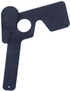 GOOD-LITE Eye Occluder Spectacle Style Multiple Pinhole Black Vinyl 700010 Pack of 1