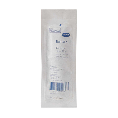 Esmark Compression Bandage Esmark LF 4 Inch X 3 Yard High Compression No Closure White Sterile 18410000 Case/20 12324317 Hartmann 419858_CS