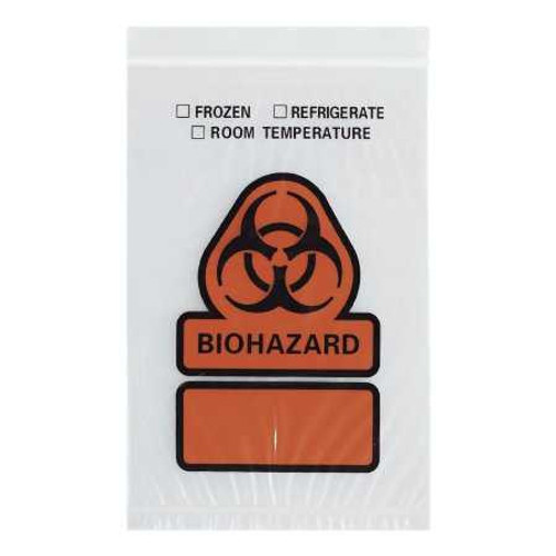 Specimen Transport Bag with Document Pouch 8 X 10 Inch Plastic Zip Closure Biohazard Symbol / Storage Instructions NonSterile B26 Pack/100 55957 RD Plastics Company 372077_PK Specimen Transport Bag with Document Pouch 8 X 10 Inch Plastic Zip Closure Biohazard Symbol / Storage Instructions NonSterile B26 Pack/100 55957 RD Plastics Company 372077_PK