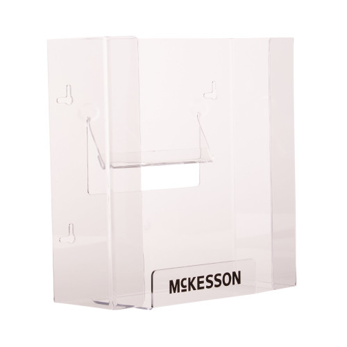 McKesson Glove Box Holder Horizontal or Vertical Mounted 2 Box Capacity Clear 4 X 10 X 10-3/4 Inch Plastic, 16-6532, Case of 10