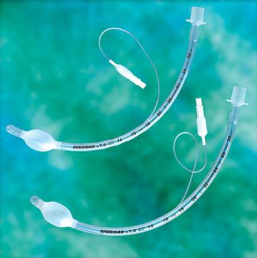Sheridan CF Cuffed Endotracheal Tube 200 mm Length Curved 4.0 mm Pediatric Murphy Eye, 5-10108, Box of 10