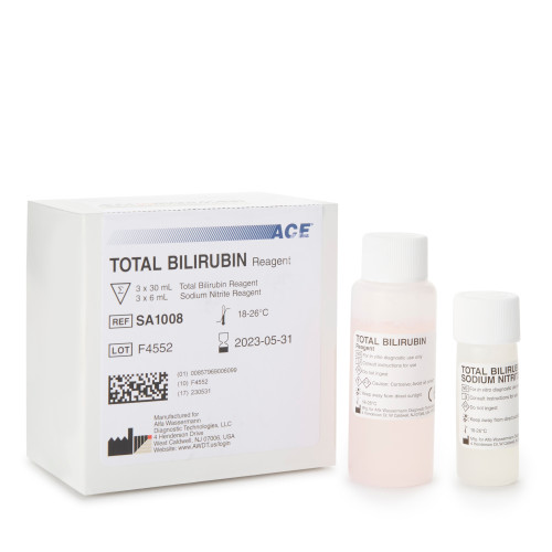 Reagent ACE Hepatic / General Chemistry Total Bilirubin 300 Tests 3, 30 mL, SA1008, Kit of 1