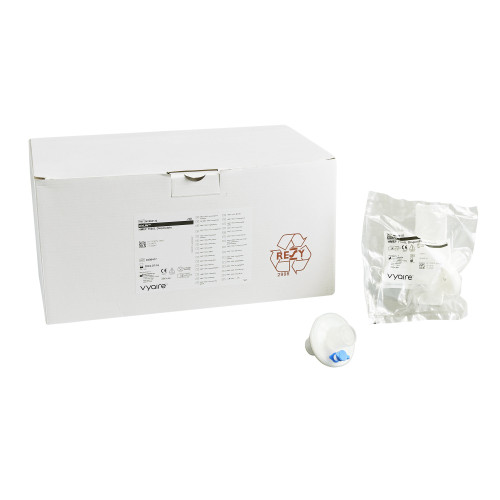 AirLife HMEF 750/S Heat and Moisture Exchanger with Filter 30 mg H?O/L @ VT 500 mL 0.9 cm H?O @ 30 LPM, M1004132, Pack of 50