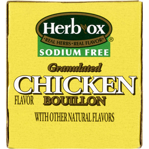 Sodium Free Instant Broth Herb-Ox Chicken Flavor Bouillon Ready to Use 8 oz. Individual Packet 36087 Box/50 9016 Hormel Food Sales 1142006_BX
