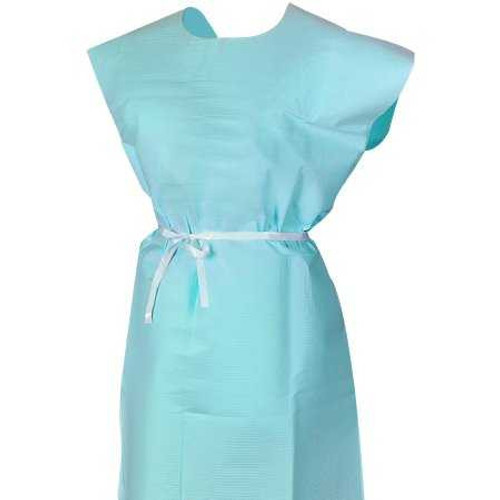 Patient Exam Gown McKesson One Size Fits Most Teal Disposable 18-973 Case/50 3076801138 MCK BRAND 224226_CS