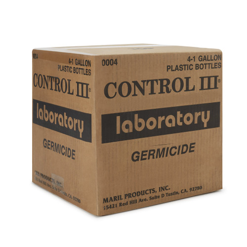 Control III Laboratory Germicide Surface Disinfectant Cleaner Quaternary Based Manual Pour Liquid 1 gal. Bottle Benzaldehyde Scent NonSterile, C3/LABG/01, Gallon of 1