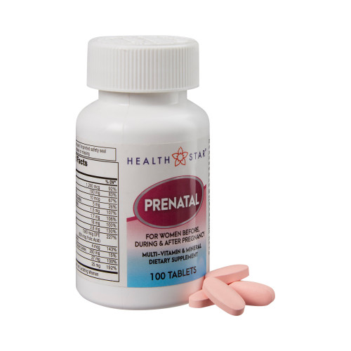 Prenatal Vitamin Supplement HealthStar Tablet 575-01-HST Case of 12