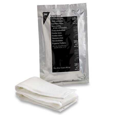 Padded Splint 3M Scotchcast Quick Step Double Sided Felt 3 X 35 Inch Felt / Fiberglass White 75335 Case/10 14-1291 3M 1193019_CS