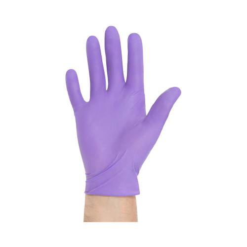 Purple Nitrile-Xtra Exam Glove X-Large NonSterile Nitrile Extended Cuff Length Textured Fingertips Purple Chemo Tested, 50604, Box of 50