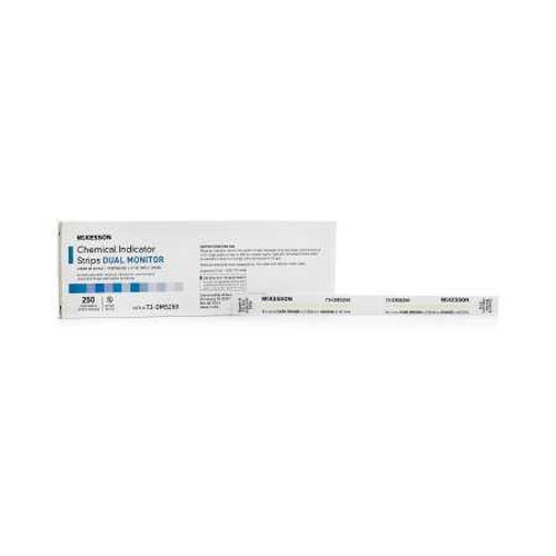 McKesson Sterilization Chemical Indicator Strip Steam / EO Gas 8 Inch 73-DMS250 Box/1 67535 MCK BRAND 524530_BX