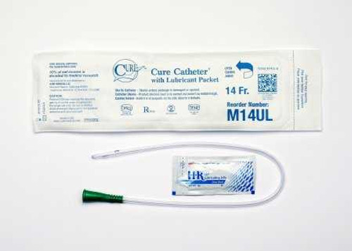 Urethral Catheter Cure Medical Straight Tip Uncoated PVC 14 Fr. 16 Inch M14UL Case/300 41-1724-S CURE MEDICAL 944230_CS