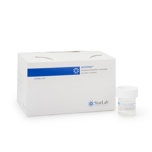 StatClick Prefilled Formalin Container, 10 mL, Fill in 20 mL, Screw Cap, NonSterile, NB0507, Case of 96